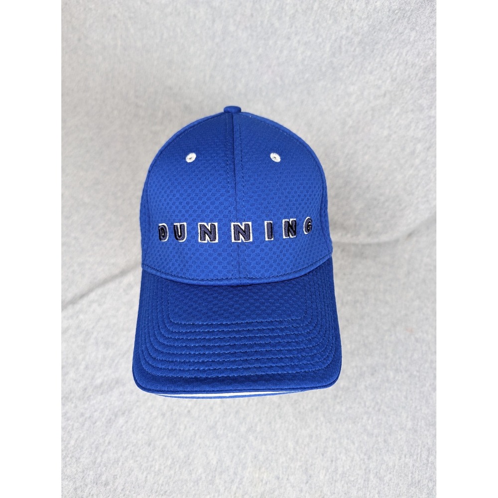 Dunning Golf New Era 39THIRTY Royal Blue Mesh Stretch Fit Hat Medium-Large